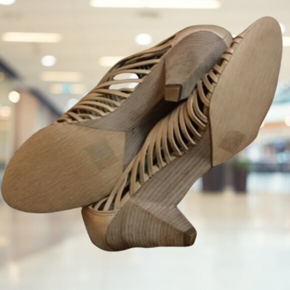 New Peep Toe Sandals Sz 10 - Picture 2 of 5